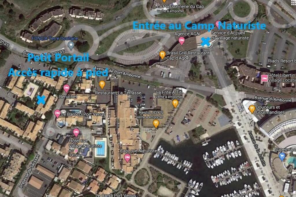 Cap D'Agde - Residence Estivales - Proche Naturiste - Terrasse - Wifi - Parking - Piscine - Clim Exteriör bild
