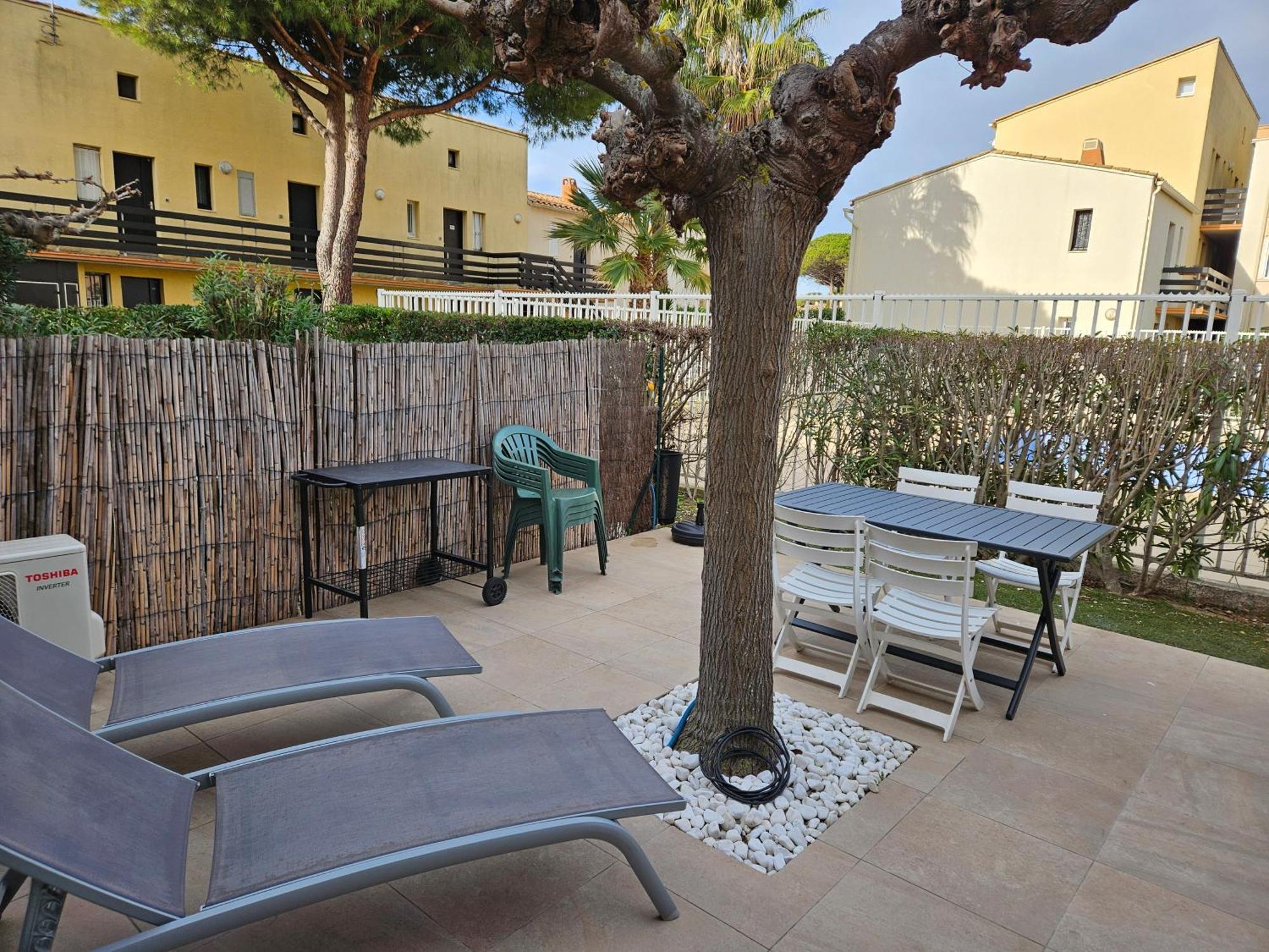 Cap D'Agde - Residence Estivales - Proche Naturiste - Terrasse - Wifi - Parking - Piscine - Clim Exteriör bild